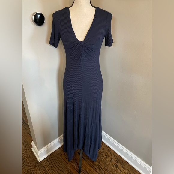 A.L.C navy maxi asymmetric dress perfect from REVOLVE - Picture 5 of 16